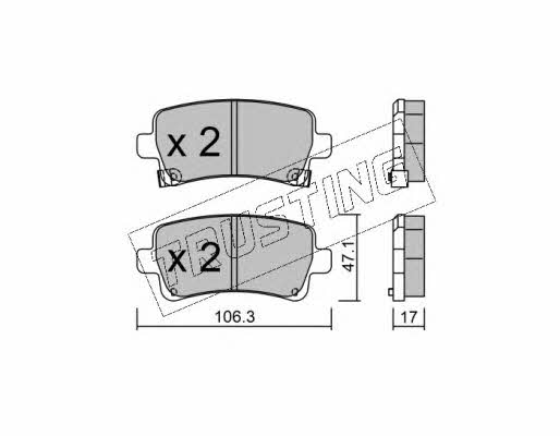 Trusting 861.0 Brake Pad Set, disc brake 8610: Buy near me in Poland at 2407.PL - Good price!