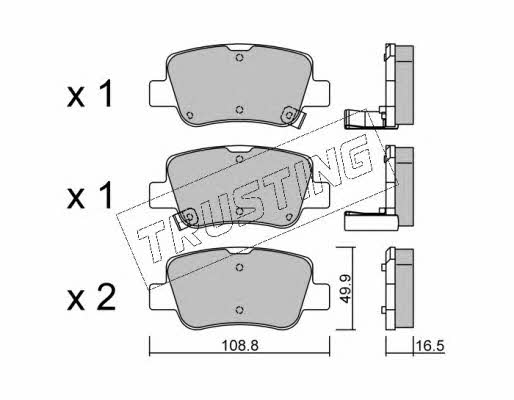 Trusting 898.0 Brake Pad Set, disc brake 8980: Buy near me in Poland at 2407.PL - Good price!