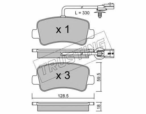 Trusting 916.0 Brake Pad Set, disc brake 9160: Buy near me in Poland at 2407.PL - Good price!