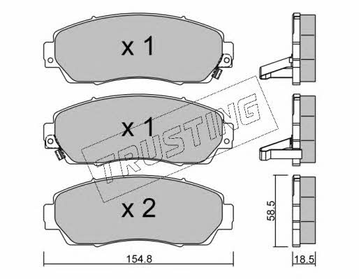 Trusting 920.0 Brake Pad Set, disc brake 9200: Buy near me in Poland at 2407.PL - Good price!