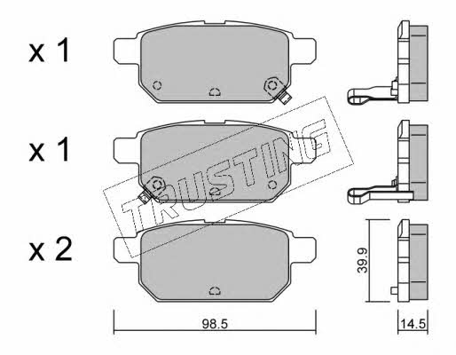 Trusting 933.0 Brake Pad Set, disc brake 9330: Buy near me in Poland at 2407.PL - Good price!