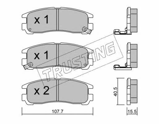 Trusting 413.0 Scheibenbremsbeläge, Set 4130: Kaufen Sie zu einem guten Preis in Polen bei 2407.PL!