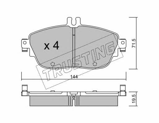 Trusting 981.0 Scheibenbremsbeläge, Set 9810: Kaufen Sie zu einem guten Preis in Polen bei 2407.PL!