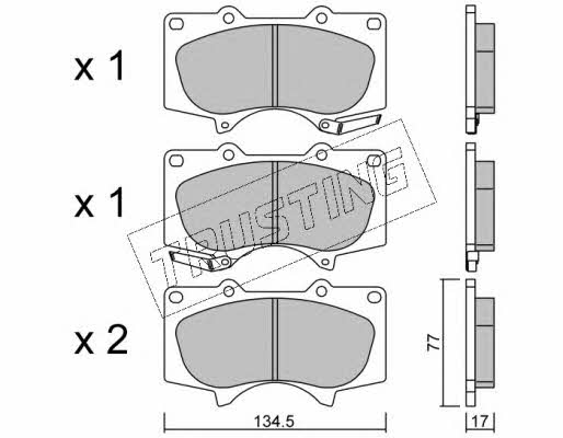 Trusting 470.0 Brake Pad Set, disc brake 4700: Buy near me in Poland at 2407.PL - Good price!