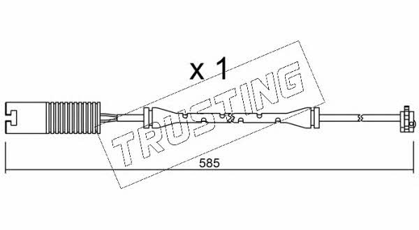 Trusting SU.250 Czujnik zużycia klocków hamulcowych SU250: Dobra cena w Polsce na 2407.PL - Kup Teraz!