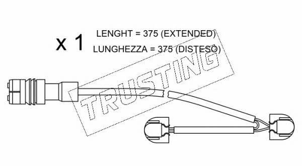 Trusting SU.267 Czujnik zużycia klocków hamulcowych SU267: Dobra cena w Polsce na 2407.PL - Kup Teraz!