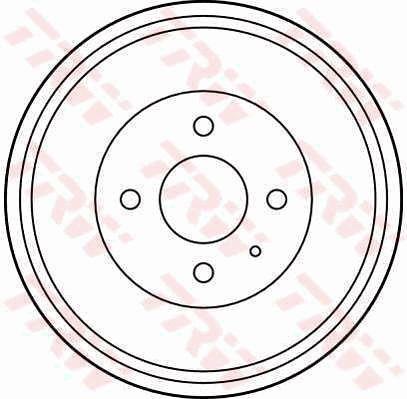 TRW DB4248 Rear brake drum DB4248: Buy near me at 2407.PL in Poland at an Affordable price!