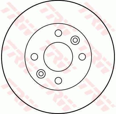 TRW DF1009 Innenbelüftete Bremsscheibe vorne DF1009: Kaufen Sie zu einem guten Preis in Polen bei 2407.PL!