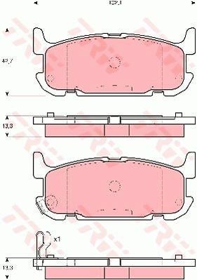 TRW GDB3318 TRW COTEC disc brake pads, set GDB3318: Buy near me at 2407.PL in Poland at an Affordable price!