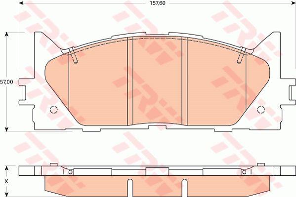 Klocki hamulcowe TRW COTEC, komplet TRW GDB3429