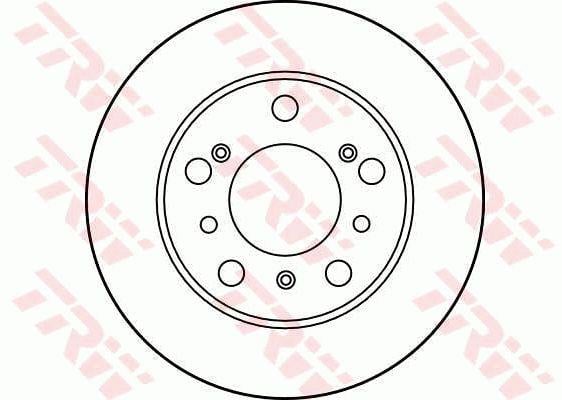 TRW DF1114 Unventilated front brake disc DF1114: Buy near me in Poland at 2407.PL - Good price!