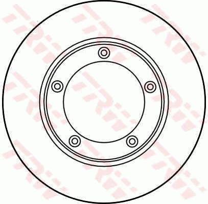 TRW DF1209 Unventilated front brake disc DF1209: Buy near me in Poland at 2407.PL - Good price!