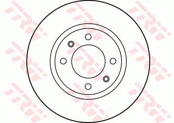 TRW DF1216 Unventilated front brake disc DF1216: Buy near me in Poland at 2407.PL - Good price!