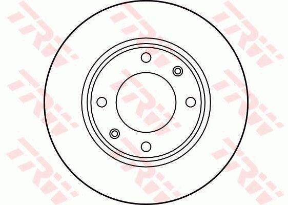 TRW DF1217 Unventilated front brake disc DF1217: Buy near me in Poland at 2407.PL - Good price!