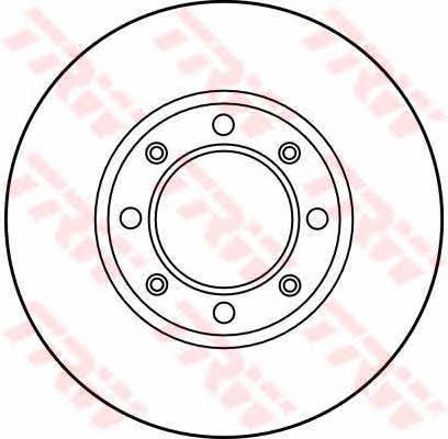 TRW DF1300 Unventilated front brake disc DF1300: Buy near me in Poland at 2407.PL - Good price!
