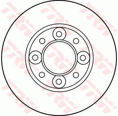 TRW DF1301 Unventilated front brake disc DF1301: Buy near me in Poland at 2407.PL - Good price!