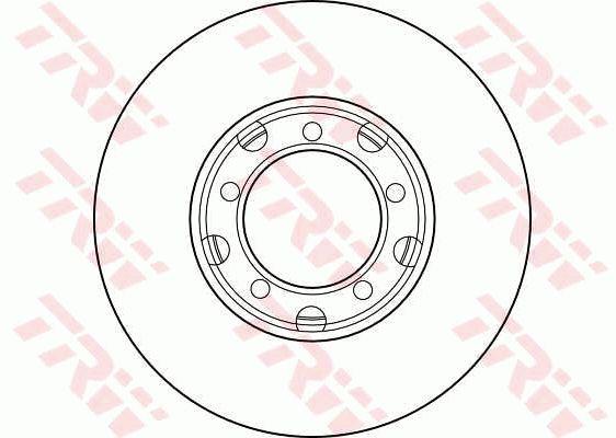 TRW DF1577 Unventilated front brake disc DF1577: Buy near me in Poland at 2407.PL - Good price!