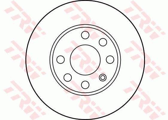 TRW DF1608 Unventilated front brake disc DF1608: Buy near me in Poland at 2407.PL - Good price!