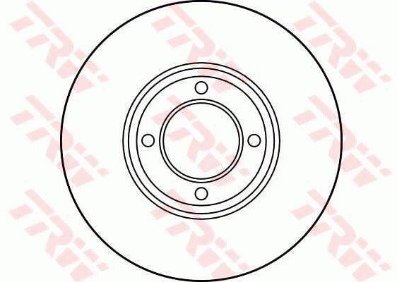 TRW DF1632 Unventilated front brake disc DF1632: Buy near me in Poland at 2407.PL - Good price!