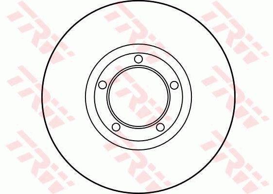 TRW DF1653 Unventilated front brake disc DF1653: Buy near me in Poland at 2407.PL - Good price!