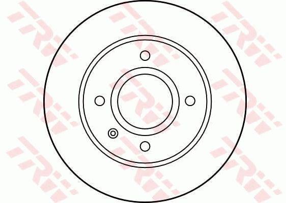 TRW DF1658 Unventilated front brake disc DF1658: Buy near me in Poland at 2407.PL - Good price!