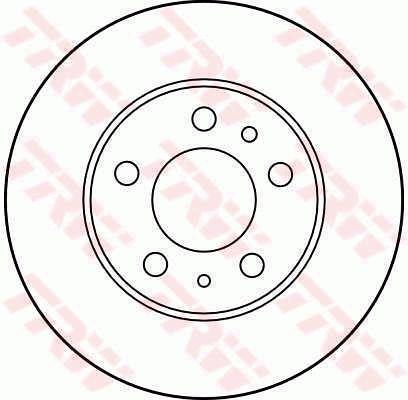 TRW DF1686 Диск гальмівний передній невентильований DF1686: Приваблива ціна - Купити у Польщі на 2407.PL!