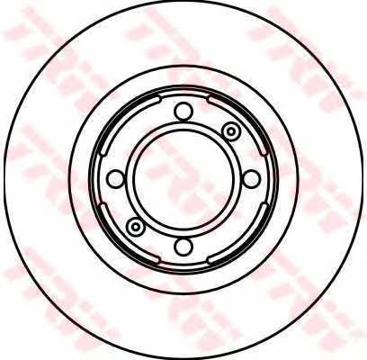 TRW DF1714 Unventilated front brake disc DF1714: Buy near me in Poland at 2407.PL - Good price!