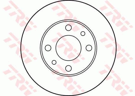 TRW DF1721 Unventilated front brake disc DF1721: Buy near me in Poland at 2407.PL - Good price!