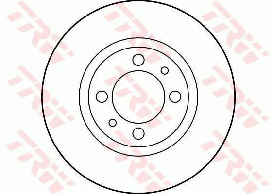 TRW DF1723 Unventilated front brake disc DF1723: Buy near me in Poland at 2407.PL - Good price!