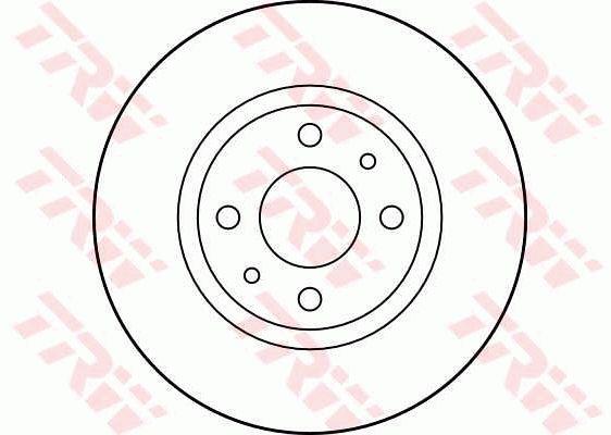 TRW DF1744 Unventilated front brake disc DF1744: Buy near me in Poland at 2407.PL - Good price!