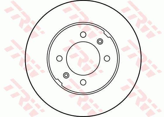 TRW DF1828 Unventilated front brake disc DF1828: Buy near me in Poland at 2407.PL - Good price!