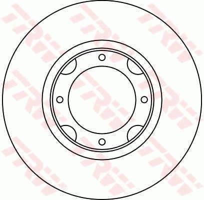 TRW DF1909 Unventilated front brake disc DF1909: Buy near me in Poland at 2407.PL - Good price!