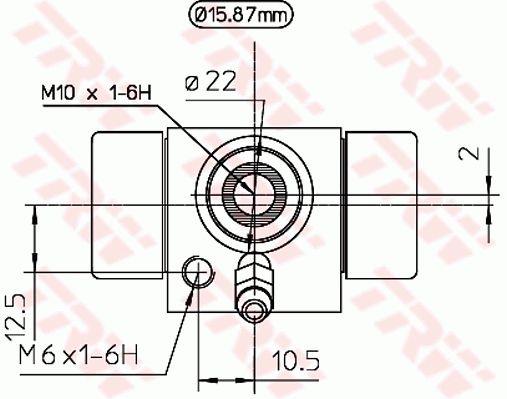 Wheel Brake Cylinder TRW BWB111A