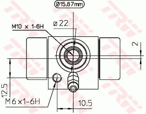TRW BWB111A Wheel Brake Cylinder BWB111A: Buy near me at 2407.PL in Poland at an Affordable price!