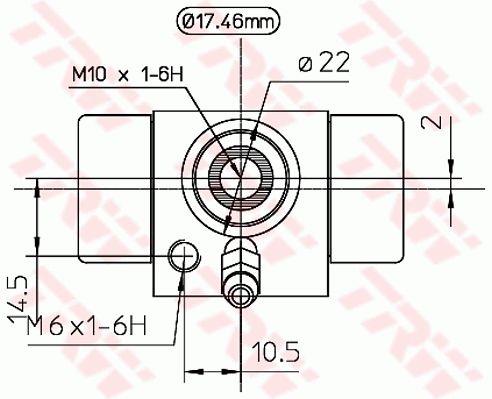 TRW BWC107A Wheel Brake Cylinder BWC107A: Buy near me in Poland at 2407.PL - Good price!