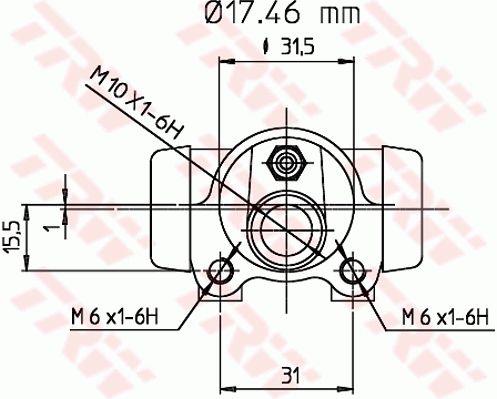 TRW BWC110 Cylinder hamulcowy, kołowy BWC110: Dobra cena w Polsce na 2407.PL - Kup Teraz!