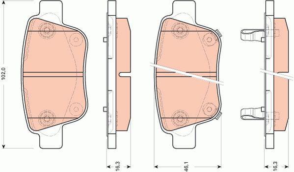 TRW GDB3456 Klocki hamulcowe TRW COTEC, komplet GDB3456: Atrakcyjna cena w Polsce na 2407.PL - Zamów teraz!