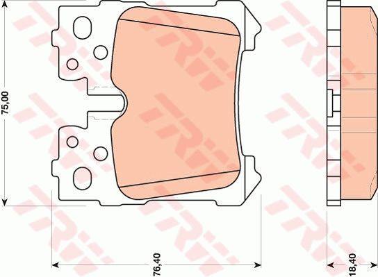 TRW GDB3475 TRW COTEC disc brake pads, set GDB3475: Buy near me in Poland at 2407.PL - Good price!