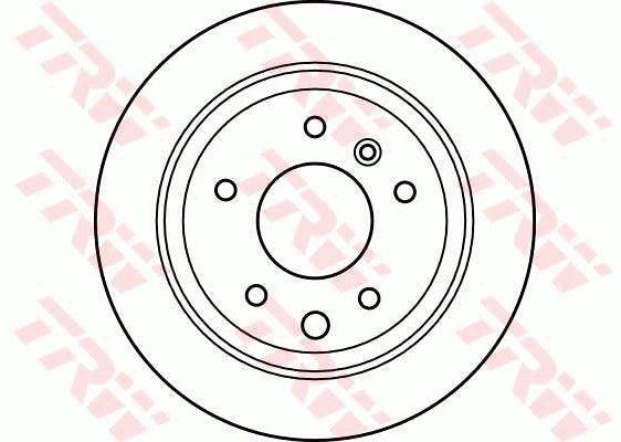 TRW DF2560 Rear brake disc, non-ventilated DF2560: Buy near me at 2407.PL in Poland at an Affordable price!