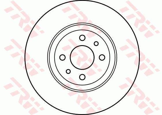 TRW DF2566 Front brake disc ventilated DF2566: Buy near me in Poland at 2407.PL - Good price!