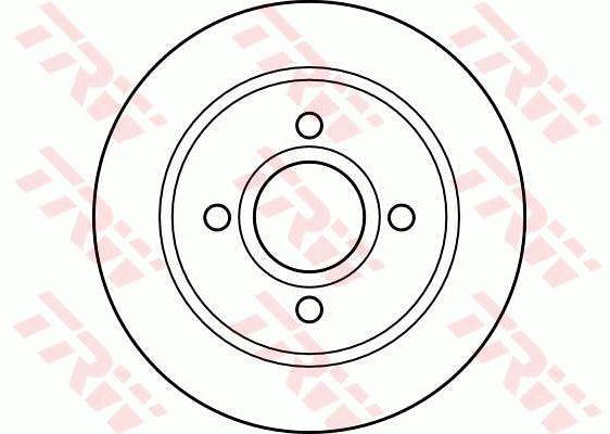 TRW DF2623 Rear ventilated brake disc DF2623: Buy near me at 2407.PL in Poland at an Affordable price!