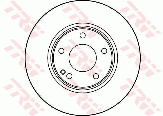TRW DF2654 Unventilated front brake disc DF2654: Buy near me at 2407.PL in Poland at an Affordable price!