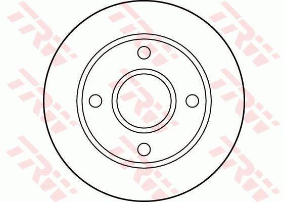 TRW DF2752 Unventilated front brake disc DF2752: Buy near me in Poland at 2407.PL - Good price!