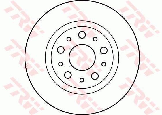 TRW DF2762 Rear brake disc, non-ventilated DF2762: Buy near me at 2407.PL in Poland at an Affordable price!