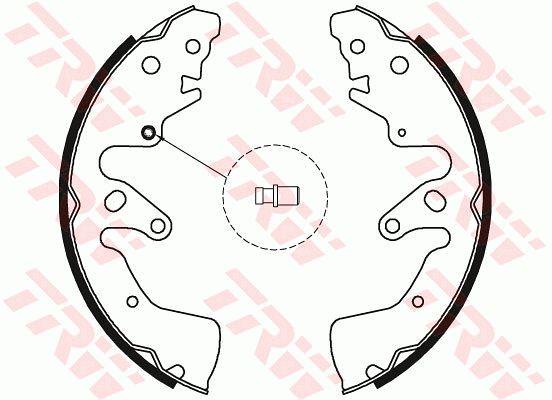 TRW GS8801 Brake shoe set GS8801: Buy near me at 2407.PL in Poland at an Affordable price!