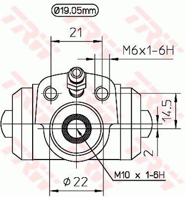 TRW BWD113 Wheel Brake Cylinder BWD113: Buy near me in Poland at 2407.PL - Good price!