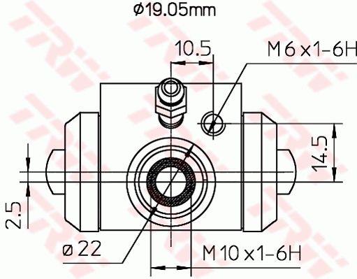 TRW BWD113A Wheel Brake Cylinder BWD113A: Buy near me in Poland at 2407.PL - Good price!