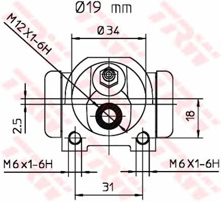 TRW BWD126 Wheel Brake Cylinder BWD126: Buy near me at 2407.PL in Poland at an Affordable price!