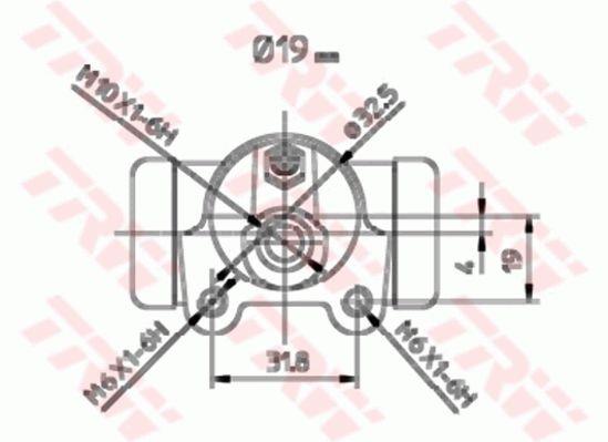 TRW BWD183 Cylinder hamulcowy, kołowy BWD183: Dobra cena w Polsce na 2407.PL - Kup Teraz!