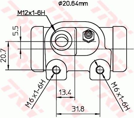 TRW BWF124 Wheel Brake Cylinder BWF124: Buy near me in Poland at 2407.PL - Good price!